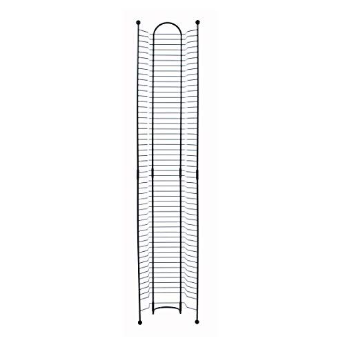 Atlantic Nestable 32 Blu-Ray Rack – Space Saving Modern Design, Durable Steel Construction PN63712046 in Black - Image 3
