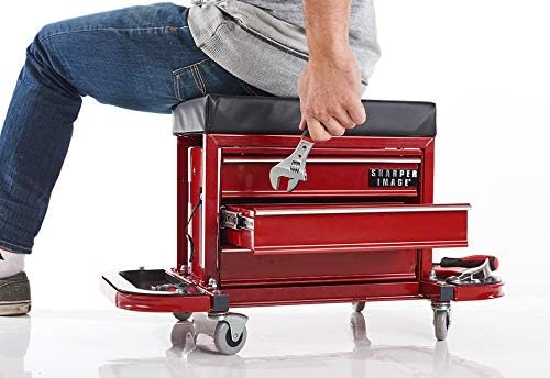 Sharper Image Rolling Toolbox Stool - Image 2