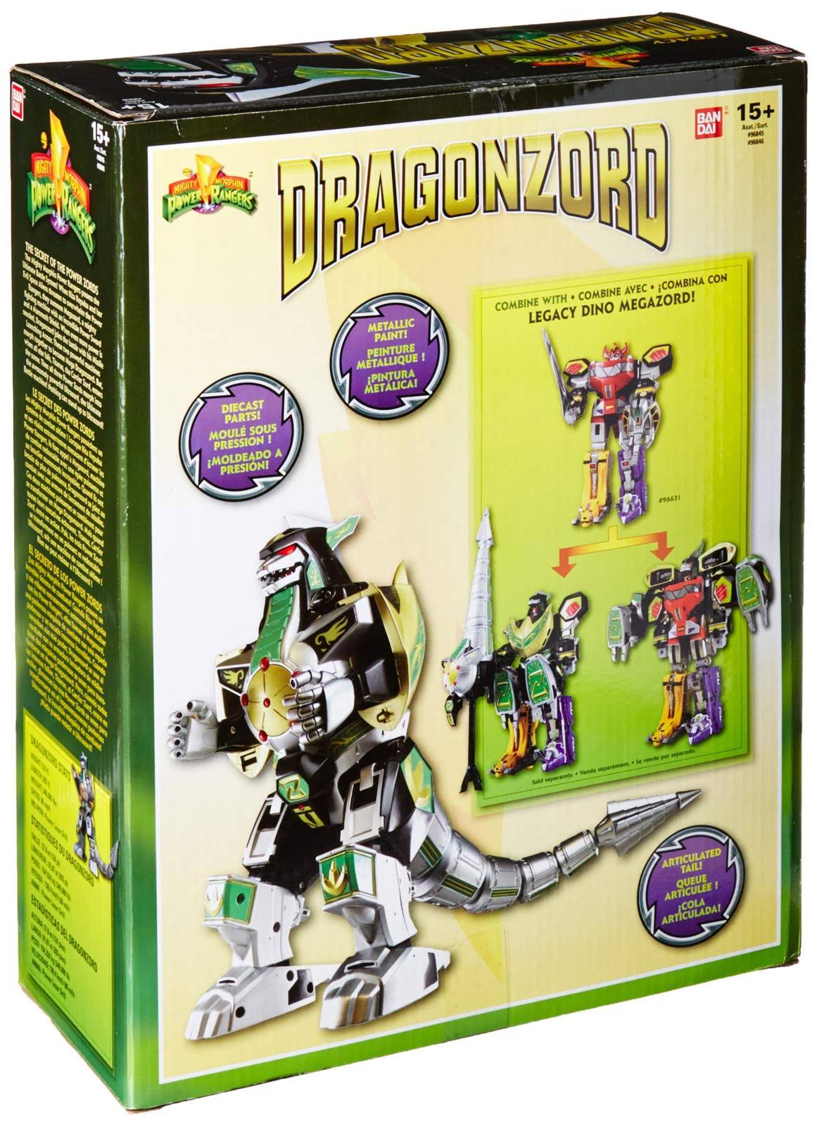Power Rangers Legacy Green Dragonzord Action Figure - Image 7