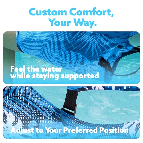 Sloosh Pool Floats Chairs Adult,Inflatable Pool Lounge,Plant Pattern Floating Mat Hammock,Blow up Water Chairs Noodles rafts for Party Summer Water Beach Fun - Image 19