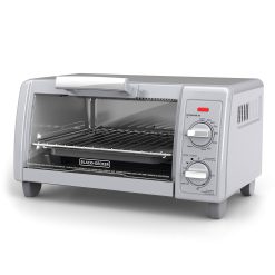 Alternative view of 4-Slice Stainless Steel Toaster Oven Black + Decker, Silver