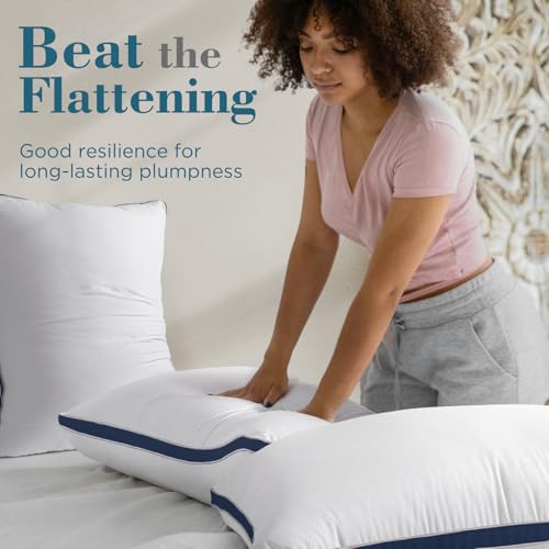 viewstar Bed Pillows King Size Set of 2, Hotel Quality, Down Alternative Big Pillow for Back, Stomach or Side Sleepers, Firm - Image 124
