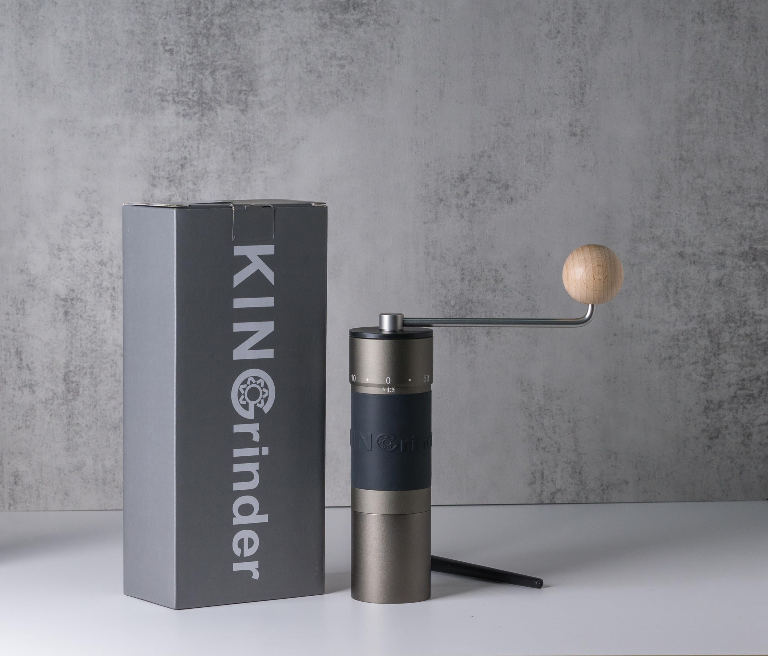 KINGrinder K6 Manual Hand Coffee Grinder with Straight Handle - Image 10