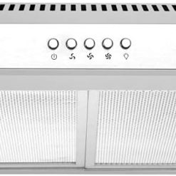 Cosmo 5U30 30 in. Under Cabinet Range Hood with Ducted / Ductless Convertible Slim Kitchen Over Stove Vent, 3 Speed Exhaust Fan, Reusable Filter, LED Lights in Stainless Steel