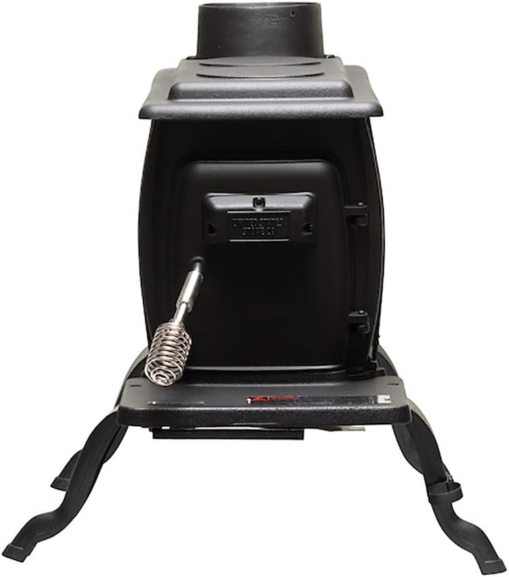 US Stove US1269E 900 Sq. Ft. Log Wood Cast Iron Stove, Black - Image 2