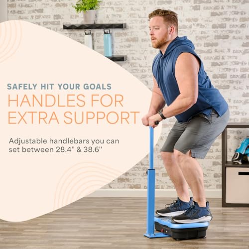 Lifepro TrimLite Vibration Plate Exercise Machine with Handlebars ?C Whole Body Vibration Machine, Ideal Lymphatic Drainage Massager ?C 99 Speed Levels, Bluetooth Speaker, Resistance Bands & Remote - Image 13