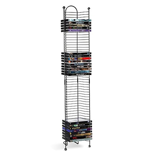 Atlantic Nestable 32 Blu-Ray Rack – Space Saving Modern Design, Durable Steel Construction PN63712046 in Black