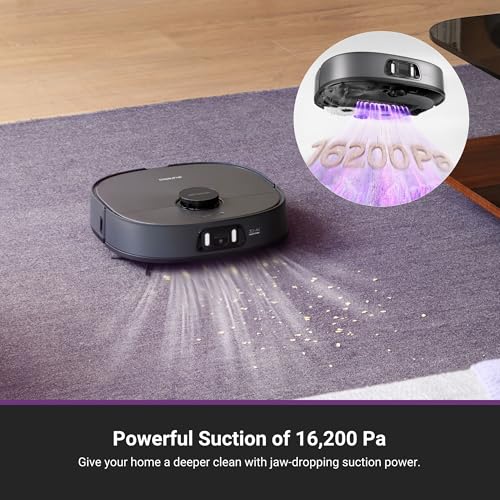 Eureka J15 Pro Ultra Robot Vacuum and Mop with Self Emptying Base, 16,200 Pa Suction, Flex-Arm Design Mop, Auto Mop Hot Water Washing & Hot Air Drying, Anti-Tangle, AI Obstacle Avoidance, Black - Image 21