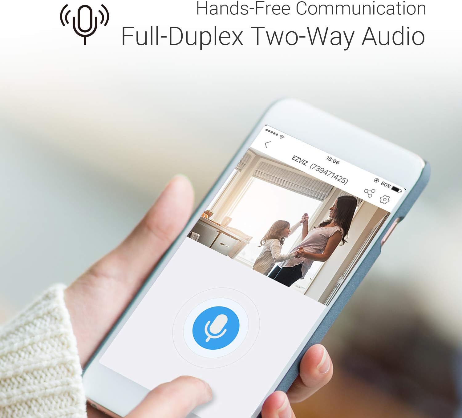 EZVIZ C6CN 1080p Indoor Pan/Tilt WiFi Security Camera, 360?? Coverage, Auto Motion Tracking, Two-Way Audio, Clear 30ft Night Vision, Supports MicroSD Card up to 256GB (Sold Seperately), 2.4GHz WiFi - Image 8