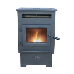 Corn, Pellet + Multi-Fuel Heaters Cleveland Iron Works Pellet Stove with Smart Home Technology, 26,865 BTU, EPA Certified