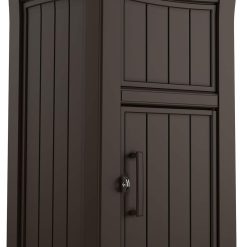 Keter Delivery Box for Porch with Lockable Secure Storage Compartment to Keep Packages Safe, One size, Brown