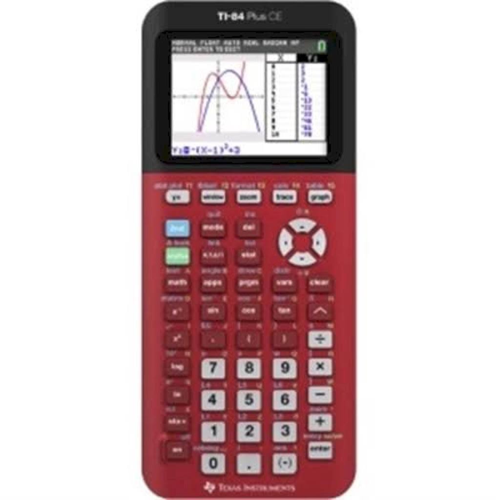 Texas Instruments Ti 84 Plus CE Graphing Calculator – Radical Red