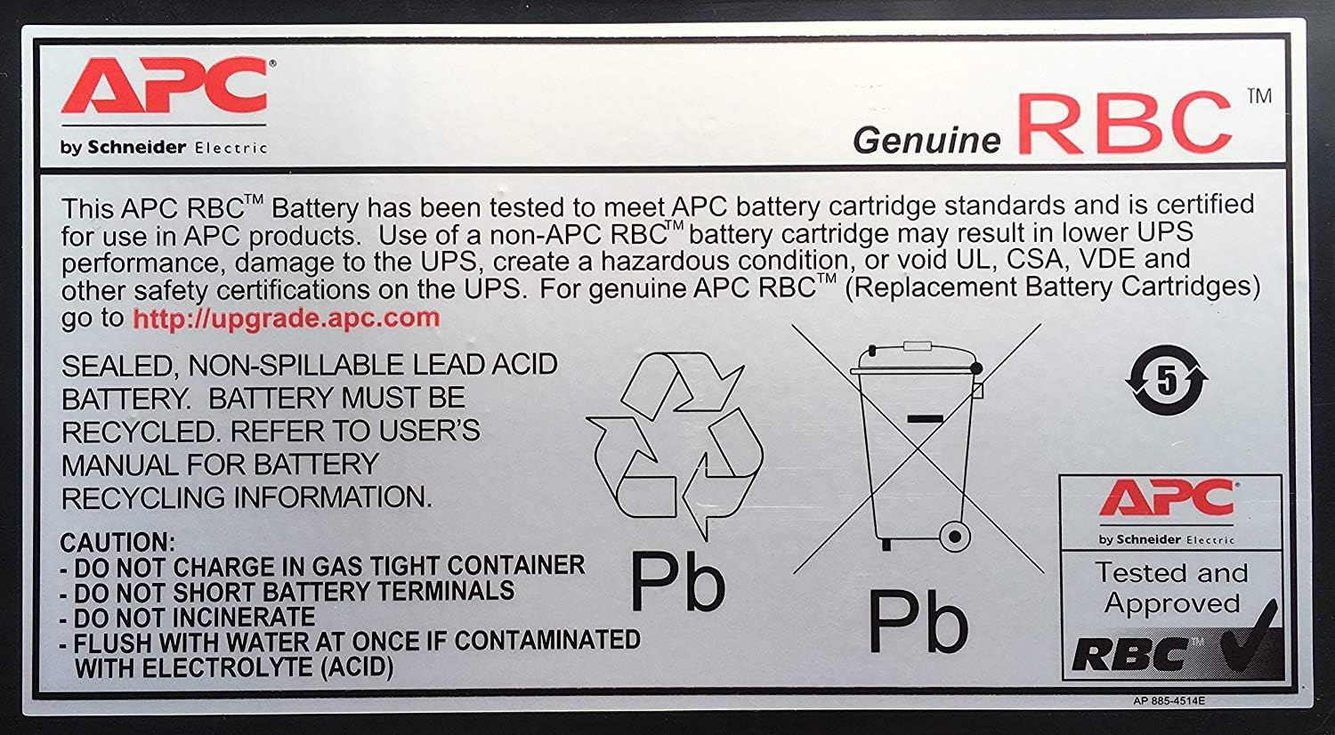 APC UPS Battery Replacement, RBC48, for APC Smart-UPS SMT750, SMT750US, SUA750 and select others - Image 2