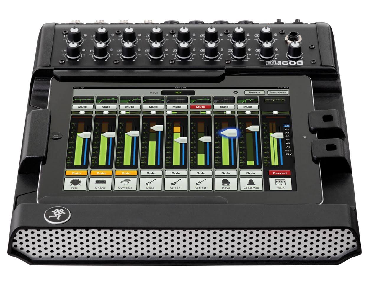 Mackie DL1608 Lightning 16-Ch. Mixer w/lPad Control+Bag+iPad Tray Kit+ - Image 5