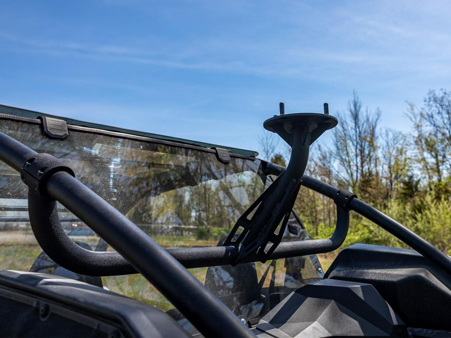 SuperATV Spare Tire Carrier for 2020+ Kawasaki Teryx KRX 1000 | Fits up to 37 Tire | Secures to Rear Frame of Vehicle | Made with Powder-Coated Steel Tubing | No Drilling or Welding Required! - Image 7