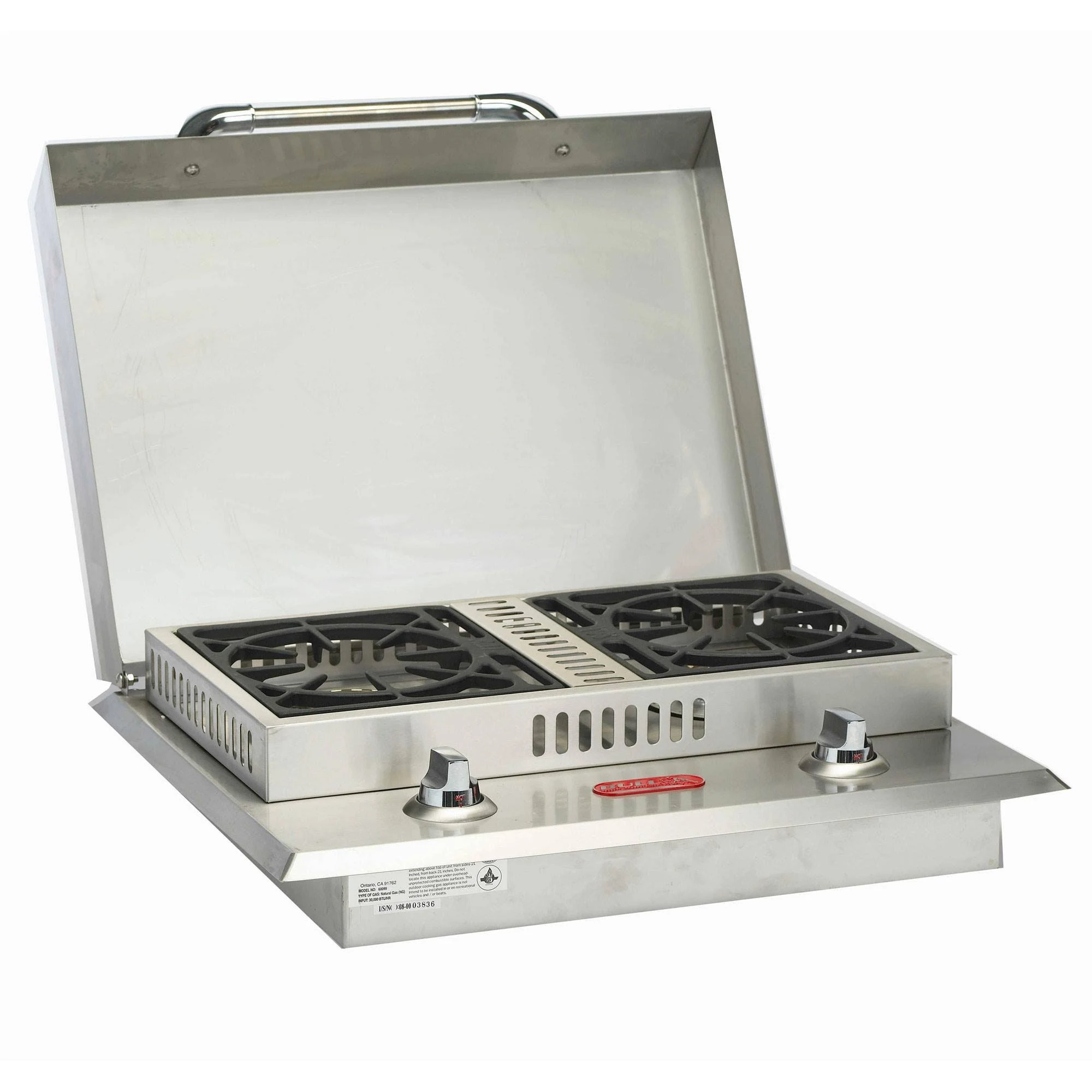 Bull Outdoor Products Stainless Steel Propane Double Side Burner