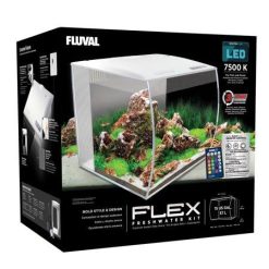 Fluval Flex 15 Gallon White Aquarium Kit
