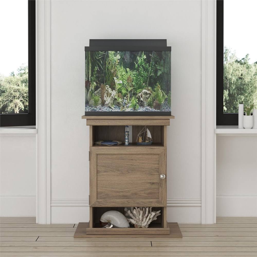 Flipper 10/20 Gallon Aquarium Stand, Rustic Oak