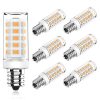 KLG E12 LED Candelabra Bulb 4W Equivalent to 40W T3/T4 E12 Candelabra Base Bulbs, Daylight White 5000K for Ceiling Fan, Chandelier AC120V, Not Dimmable 6 Pack
