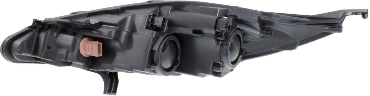 Evan-Fischer Headlight Set of 2 Compatible with 2011-2013 Ford Fiesta Clear Lens Halogen Composite With bulbs CAPA Driver and Passenger Side - Image 7