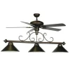 Ram Game Room 3-Light Billiard Light with Ceiling Fan