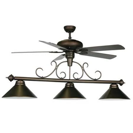 Ram Game Room 3-Light Billiard Light with Ceiling Fan
