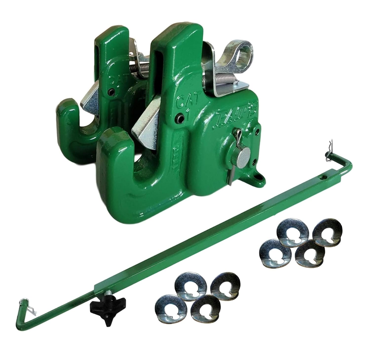 Pat’s Easy Change with Stabilizer Bar – Best Quick Hitch System On The Market ?C Flexible, Durable and Affordable (CAT #1 Green)