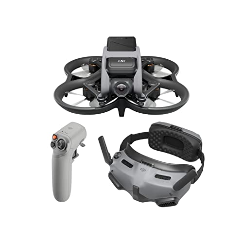 DJI Avata Explorer Combo, First-Person View Drone with Camera 4K, Super-Wide 155?? FOV, Includes New RC Motion 2 and Goggles Integra Black, FAA Remote ID Compliant