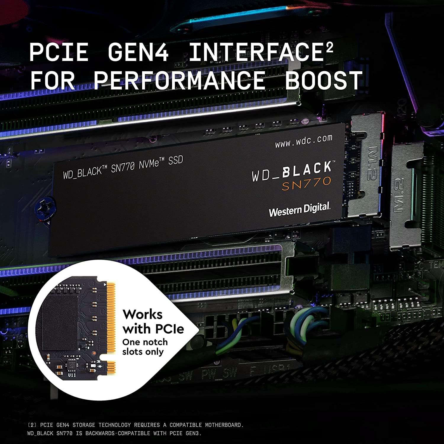 WD_BLACK 2TB SN770 NVMe Internal Gaming SSD Solid State Drive – Gen4 PCIe, M.2 2280, Up to 5,150 MB/s – WDS200T3X0E - Image 13