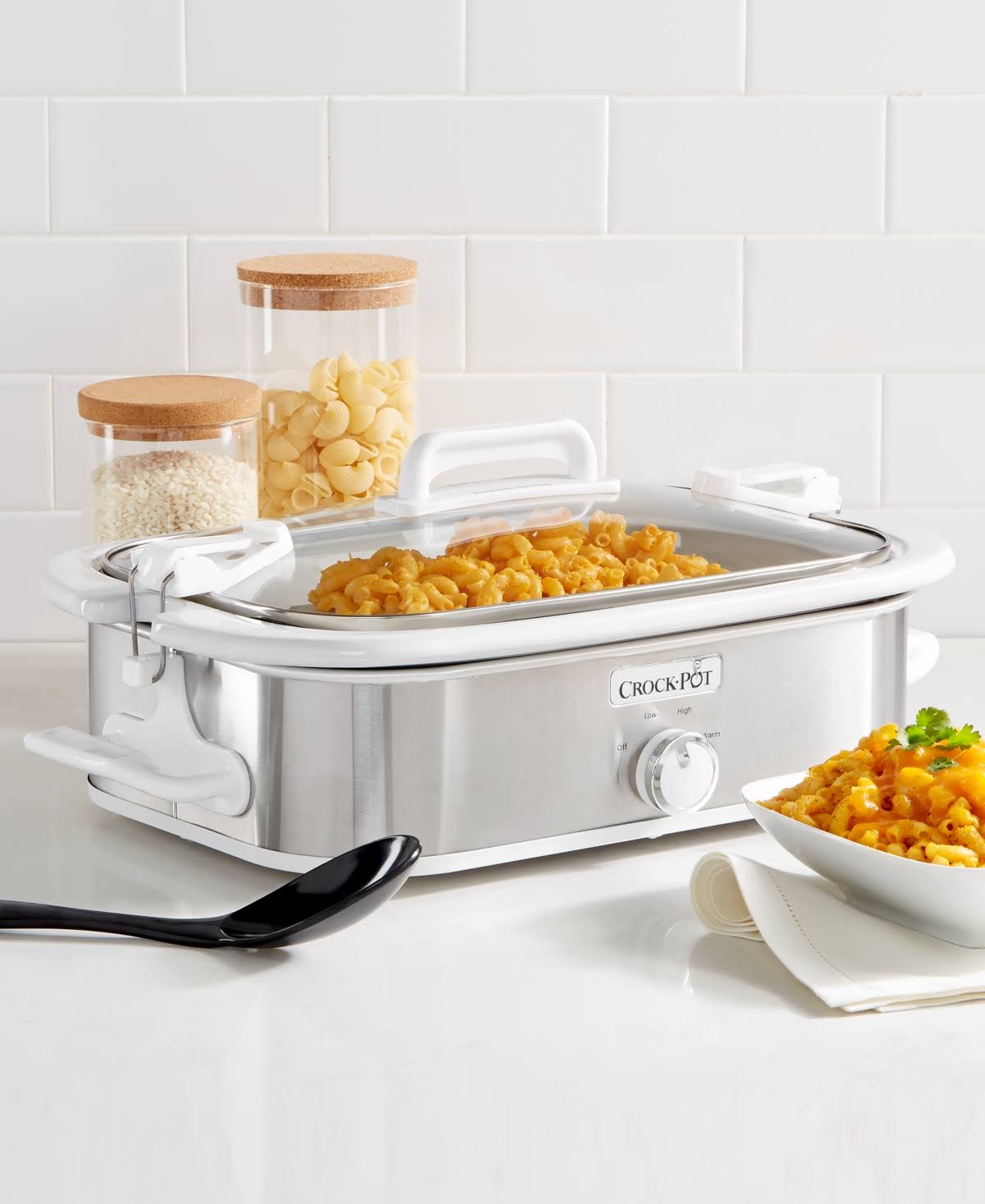 Crock-Pot 3.5 Quart Casserole Slow Cooker, Stainless Steel - Image 2