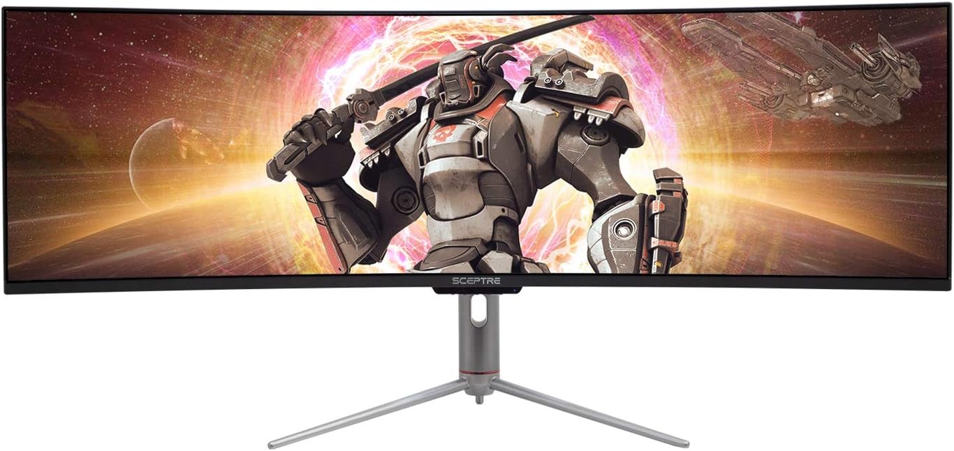 Sceptre Curved 49 inch (5120×1440) Dual QHD 32:9 Gaming Monitor up to 120Hz DisplayPort HDMI Build-in Speakers, Gunmetal Black 2021 (C505B-QSN168) - Image 4