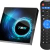 Android 10.0 TV Box, T95 4GB RAM 64 ROM Allwinner H616 Quad-Core 64-bit ARM Cortex-A53 Android Box with 2.4G/5G Dual WiFi 10/100M Ethernet, Support H.265/3D/6K Ultra HD/BT 5.0/HDMI 2.0 Smart TV Box