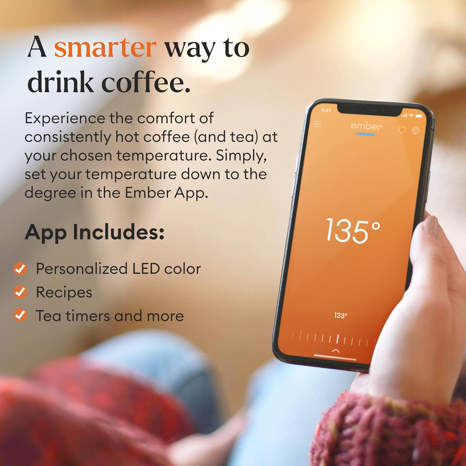 Ember Temperature Control Smart Mug 2, 14 Oz, App-Controlled Heated Coffee Mug with 80 Min Battery Life and Improved Design, White - Image 14