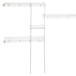 Closetmaid 1628 5ft. to 8 ft. Closet Organizer Kit White