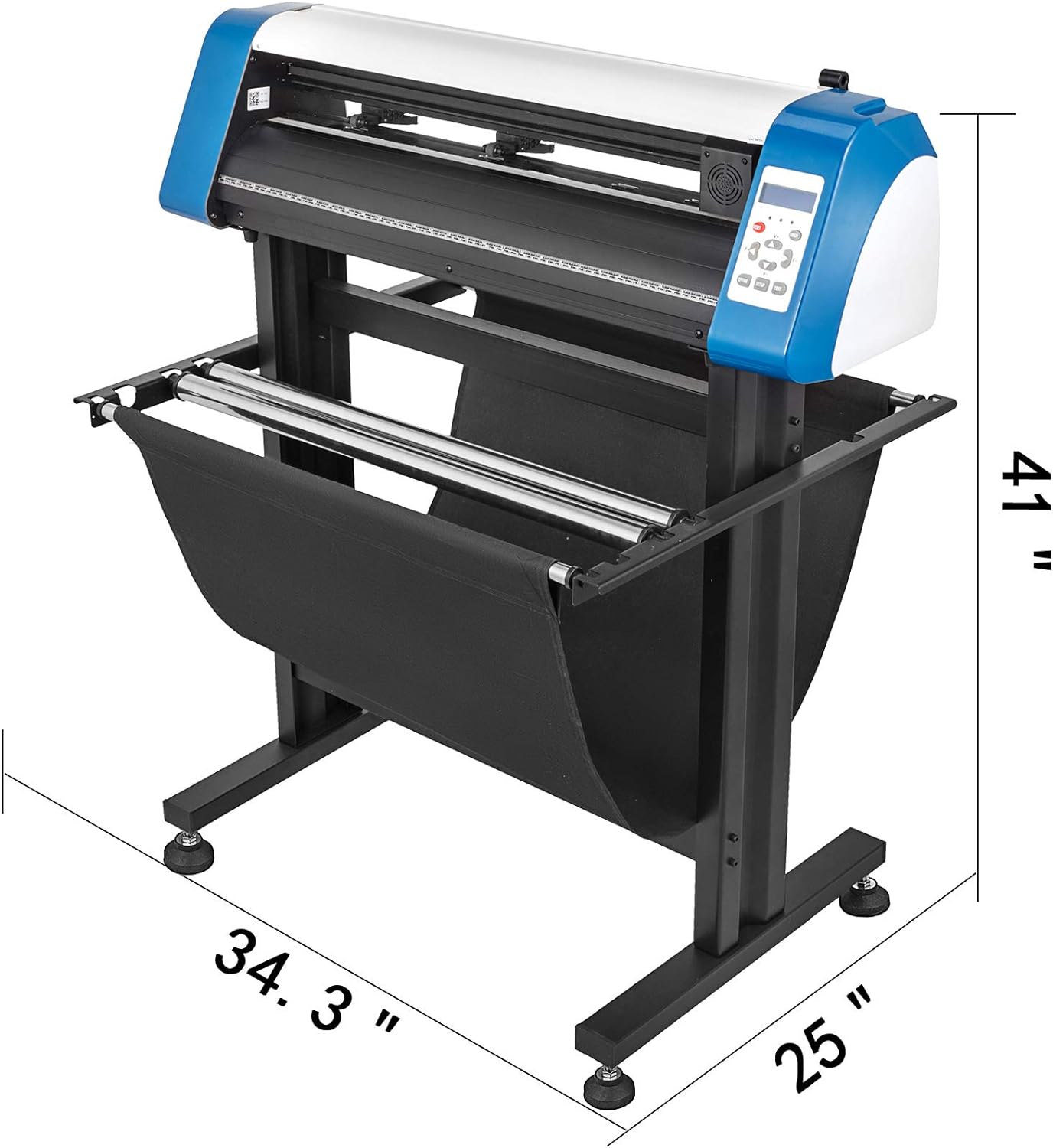 Office Products VEVOR Vinyl Cutter 53 Inch Plotter Machine Automatic Paper Feed Vinyl Cutter Plotter Speed Adjustable Sign Cutting with Floor Stand Signmaster Software - Image 11