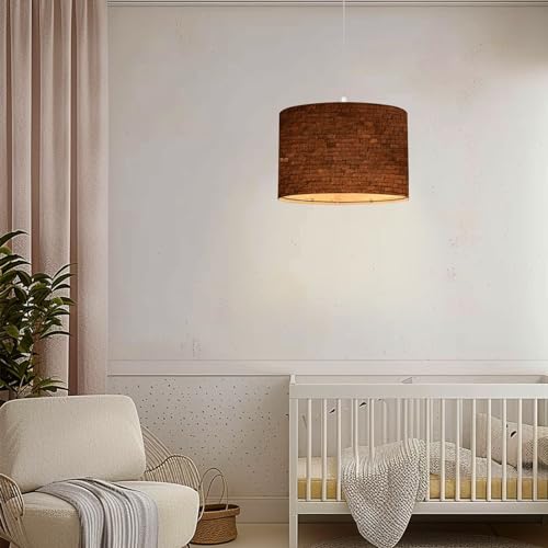 Plug in Pendant Light derelict couch Hanging Lamp with Plug in Clear Cord Linen Lampshade Dimmable Switch for Bedroom Living Room Light Fixtures - Image 6