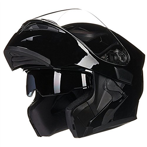 ILM Motorcycle Dual Visor Flip up Modular Full Face Helmet DOT 6 Colors Model 902 - Image 6