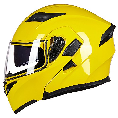 ILM Motorcycle Dual Visor Flip up Modular Full Face Helmet DOT 6 Colors Model 902 - Image 42