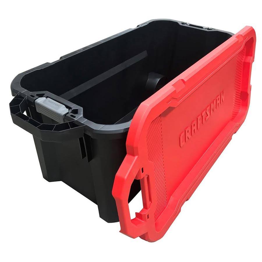 Craftsman 50-Gallon (200-Quart) Black Tote with Latching Lid | CMXXPBP50GTW