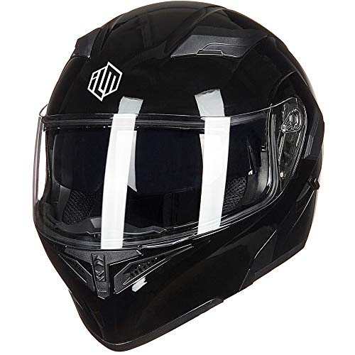 ILM Motorcycle Dual Visor Flip up Modular Full Face Helmet DOT 6 Colors Model 902 - Image 9