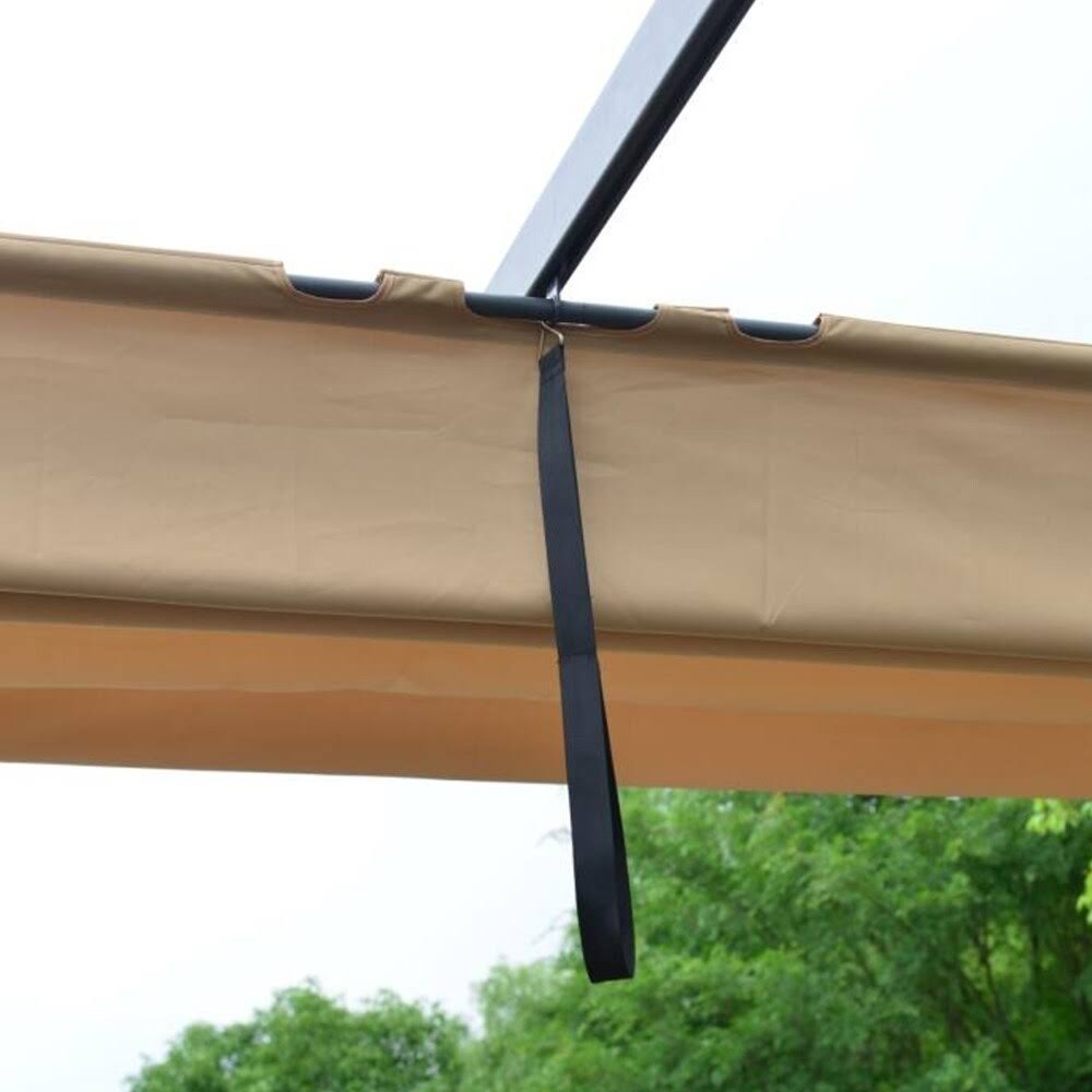 Aleko Fabric Replacement Pergola Canopy – 9 x 9 Feet – Sand - Image 4