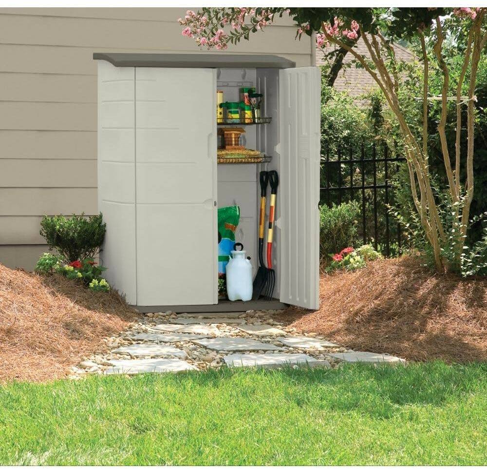 Rubbermaid Large Vertical Storage Shed FG374601OLVS - Image 3