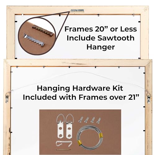 40×20 Contemporary Black Wood Picture Panoramic Frame – Picture Frame Includes UV Acrylic, Foam Board Backing, & Hanging Hardware! Panoramic Poster Frame - Image 7