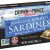 Crown Prince Natural Skinless & Boneless Sardines in Water, 4.37-Ounce Cans (Pack of 12)