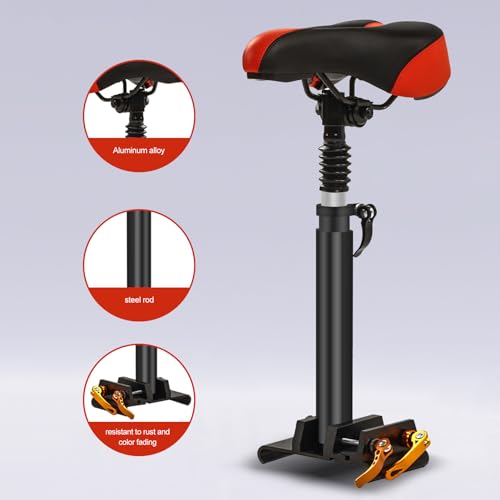 Gugxiom Electric Scooter Seat, Foldable and Adjustable Saddle Seat with Shock Absorption Foam Cushion Scooter Seat for Xiaomi M365 - Image 6